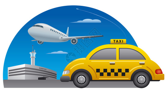 出租车驾驶服务到机场启程图图片