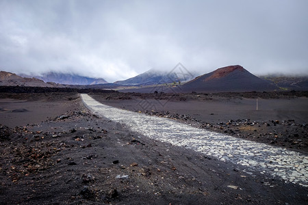 富埃戈火山喷发假期黑色高清图片