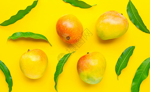 热带水果黄底芒图片