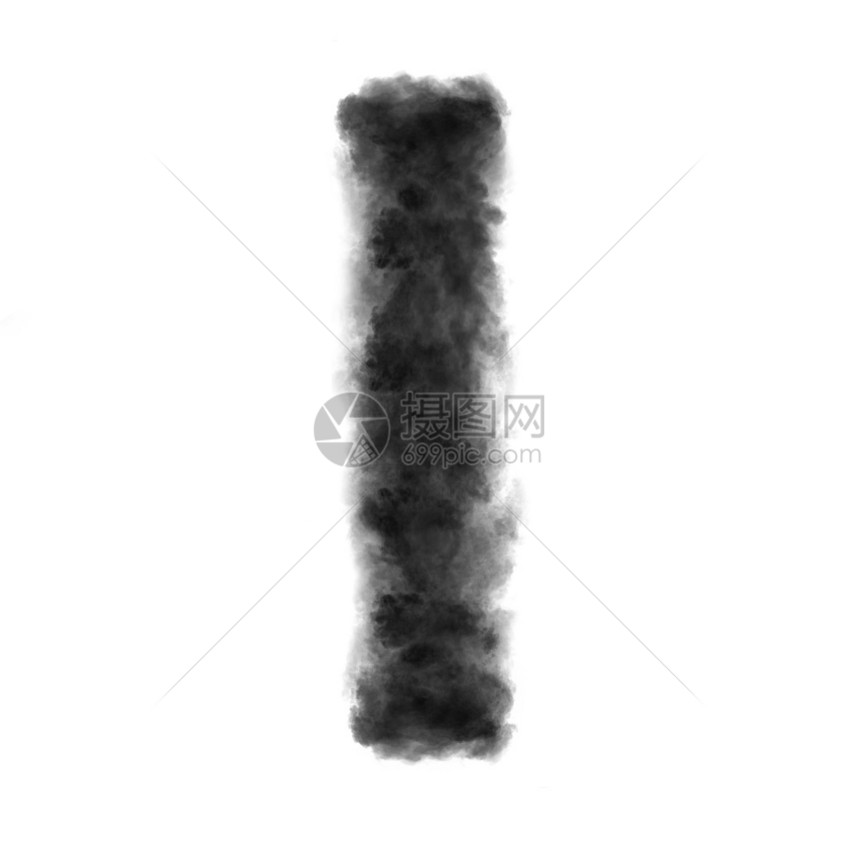 我用黑云或烟雾在白色背景上做成的字母有复制空间而不是转换字母imadefromblackoudnawhite背景图片