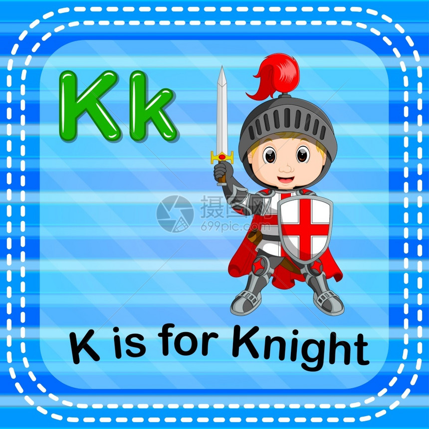 幼儿字母表knight图片