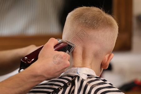 儿童理发店理发店或廊的毛理剪型背景