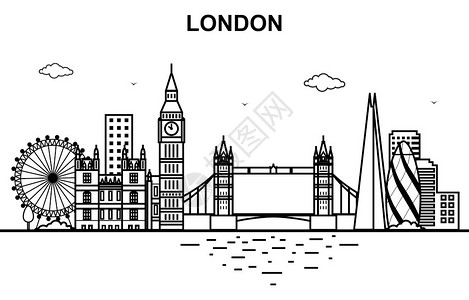 伦敦公园伦敦城市巡回天际线设计图片