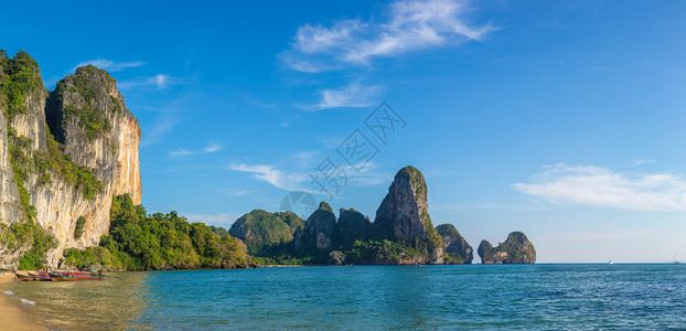 南麂岛夏日的海滨喀拉比泰王国背景