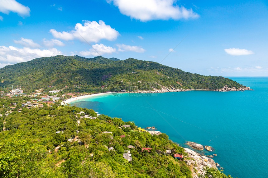 夏日在泰国的科潘干岛图片