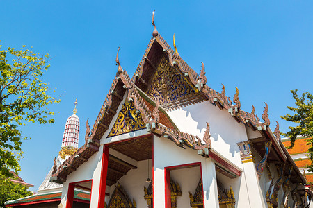 夏日在泰国的Bangko的wramhwin寺庙高清图片