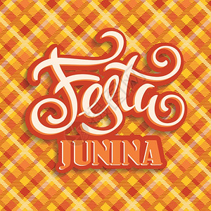 党光辉字体拉丁美国节日巴西的june党字母设计矢量说明巴西的june党插画