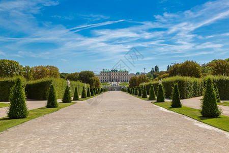 维纳的贝德勒宫殿美丽的夏日奥斯特里亚城市高清图片素材