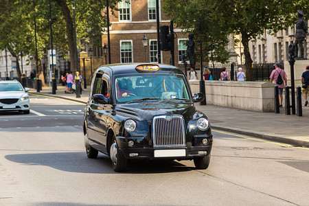 英国伦敦的lond出租车图片
