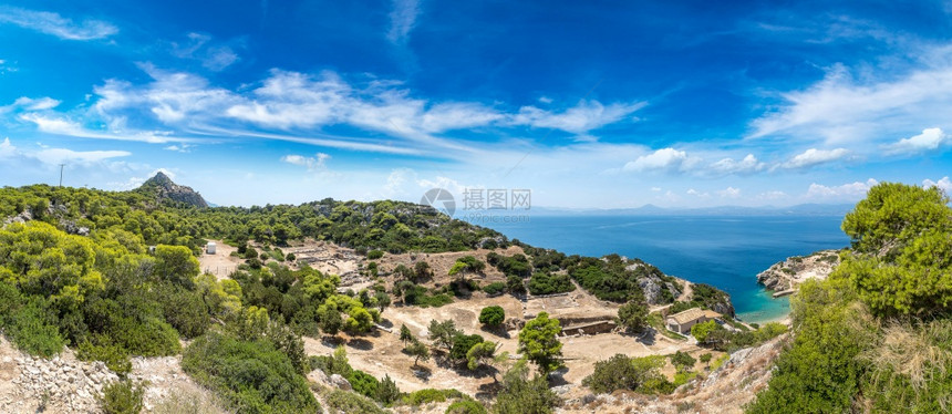 草原圣地的广阔景观夏日盛图片