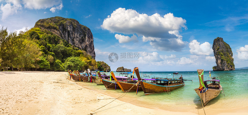 夏日在泰国的波大岛全景图片