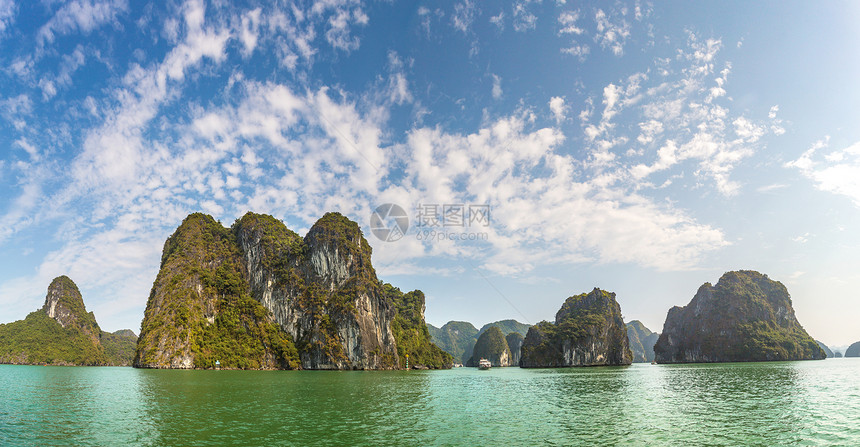 世界自然遗产哈龙海湾夏季日vietnam图片