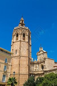 位于西班牙瓦尔伦亚的贝塔和Valenci大教堂高清图片