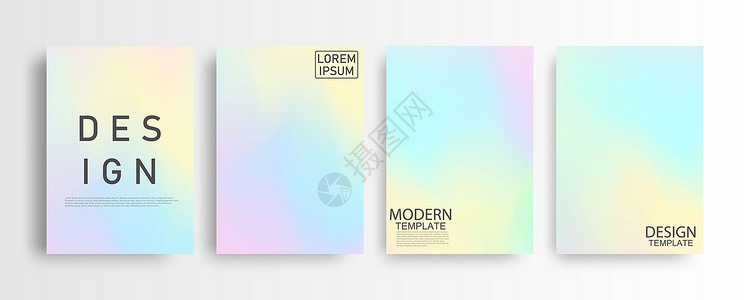 用于您图形色彩多设计小册子布局设计模板的抽象拟糊贴多彩梯度背景a4概念背景图片