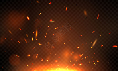 火焰爆炸燃烧的红色火花现实的焰抽象背景背景