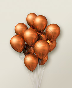 蜜蜂壁底上的铜气球组3d示例蜜蜂底面的铜气球组图片