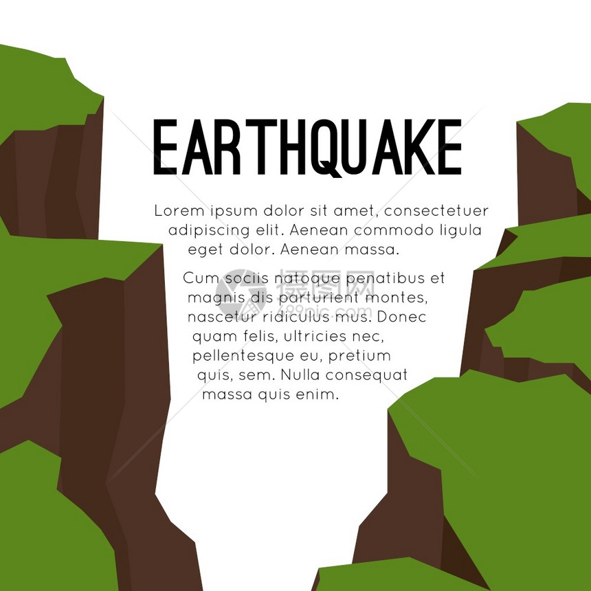 带地震的矢量平方卡和文本空间分裂和缝地面断自然灾害现代大难峡谷和岩石文章幻灯片和设计模板带有地震的矢量平方卡和文本空间现代大爆炸图片