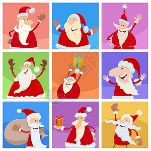 卡通可爱的圣诞老人图片