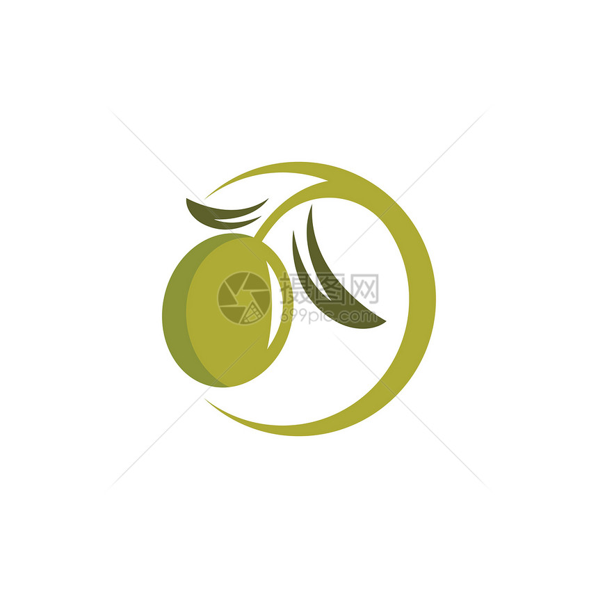 橄榄徽标图示插图片