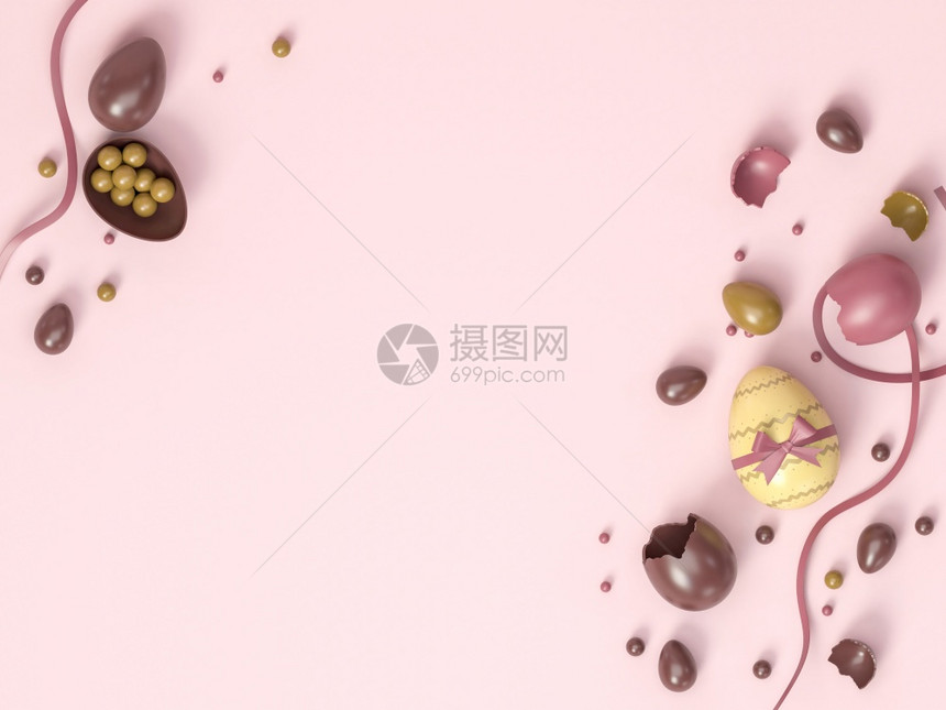 3d插图颜色和形态不同的东方鸡蛋贺卡广告销售海报的模板快乐东方人概念图片