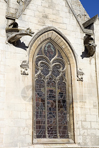 古老的哥特式教堂窗户quitaneFrc图片