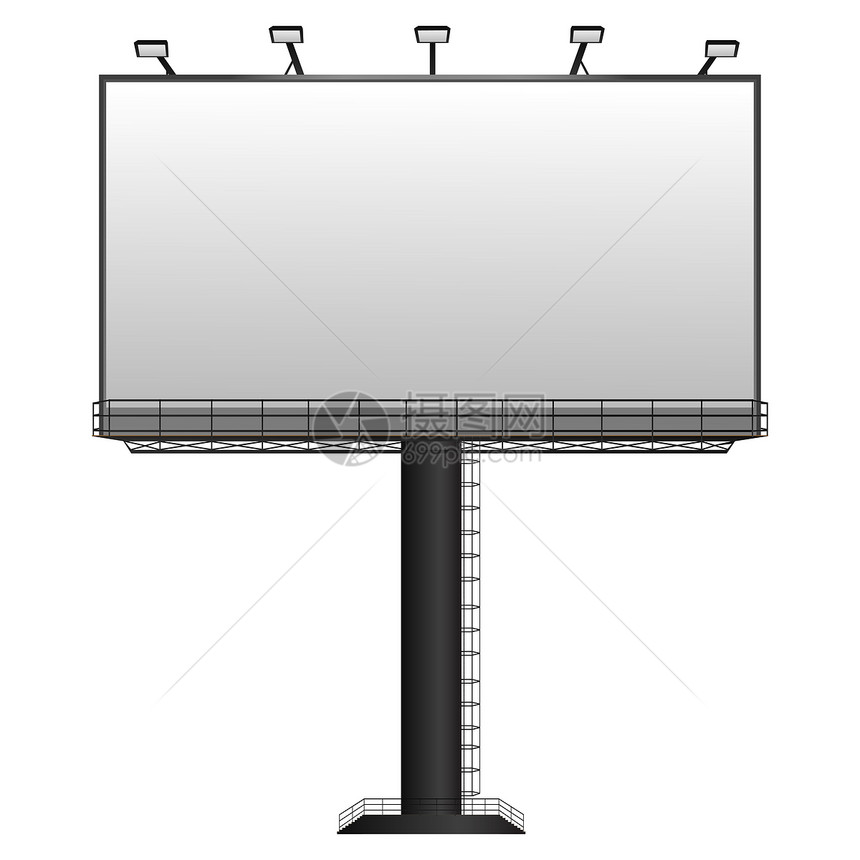 大户外广告牌超过白色图片