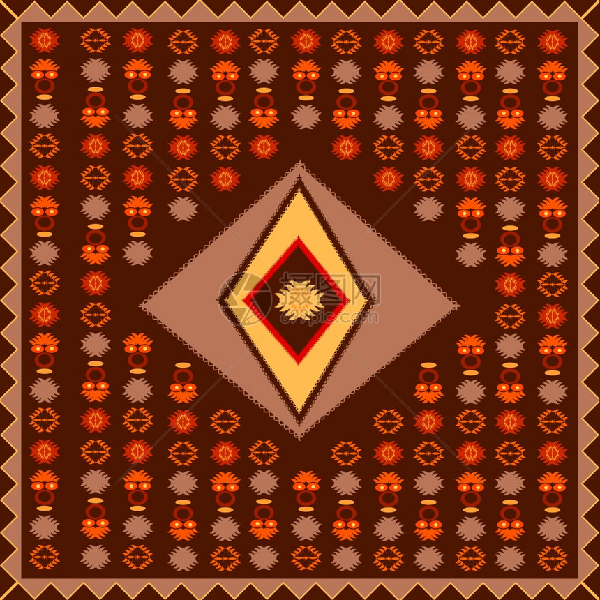 非洲地毯设计图示图片