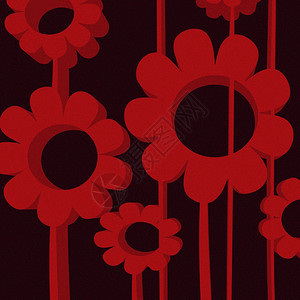 红色调的鲜花背景图片