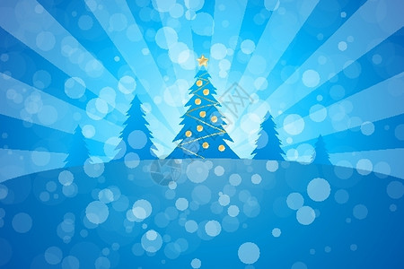 冬季圣诞树图片