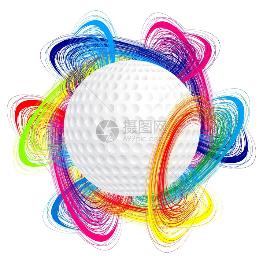高尔夫球作为国际锦标赛的概念图片