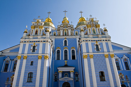 乌克兰基辅圣米哈伊尔修道院外墙图片