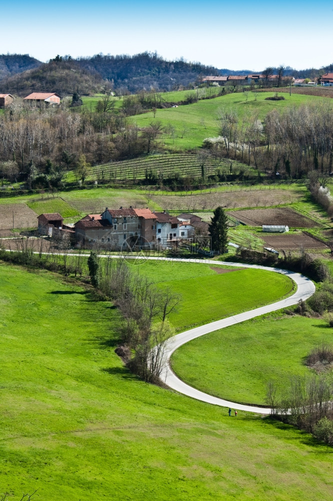 意大利美丽的景观费鲁亚萨沃靠近都灵意大利皮德蒙特图片