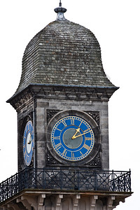 杜鲁宾城堡的塔钟苏格兰萨瑟图片
