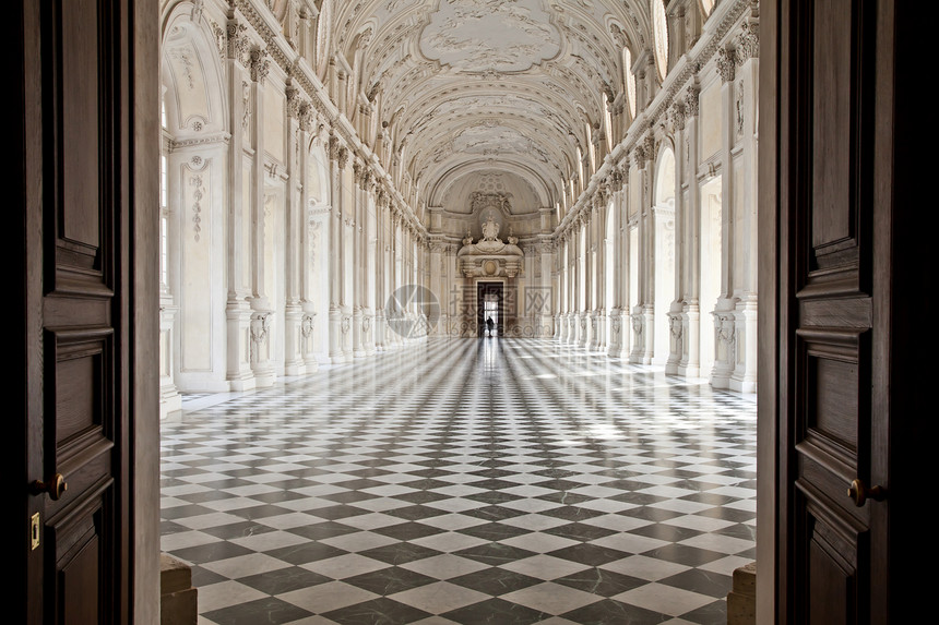 皮埃蒙特地区托里诺附近的维那亚王宫GalleriadiDiana的景象图片