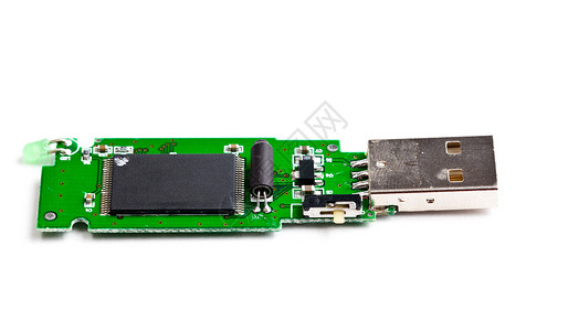 USB内存棒的电路板图片