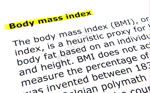体重指数BMI图片