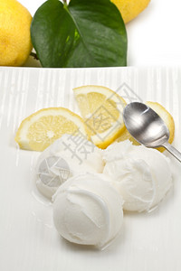 柠檬冰淇淋图片
