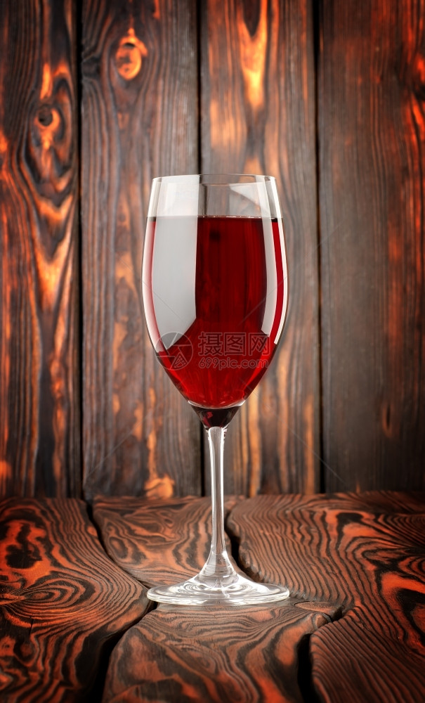 红葡萄酒杯木本底图片