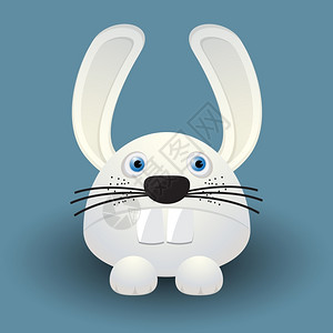 可爱的漫画小兔子背景图片