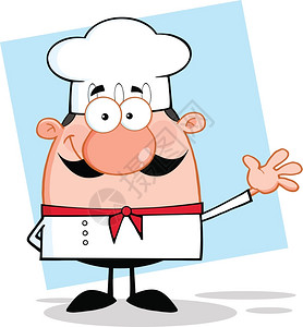 厨师味道小厨师的可爱角色插画