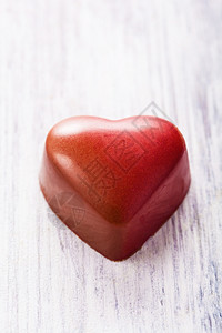 情人节红巧克力心脏图片