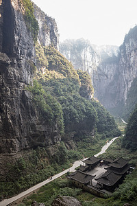 天福号重庆武龙家公园天福顶楼背景