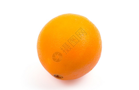白背景上孤立的橙色果汁高清图片素材