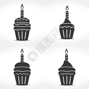 生日蛋糕和蜡烛图片