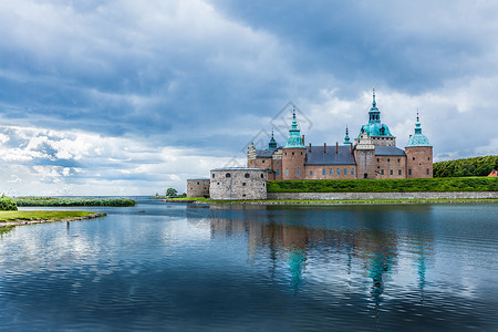 历史建筑瑞典卡尔马城堡斯堪的纳维亚欧洲地标和旅游业高清图片