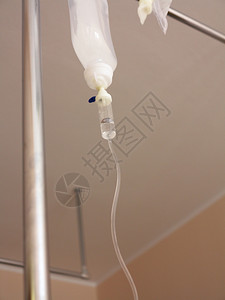 医院内注射瓶中含有IV静脉注射溶液的剂背景图片