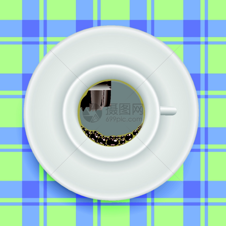 用于设计的多彩插图咖啡杯图片