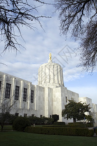 俄勒冈州制定法律的建筑背景图片