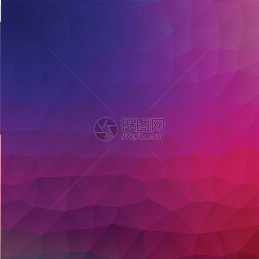 蓝色和粉红光度几何式低聚体样矢量图解形背景图片