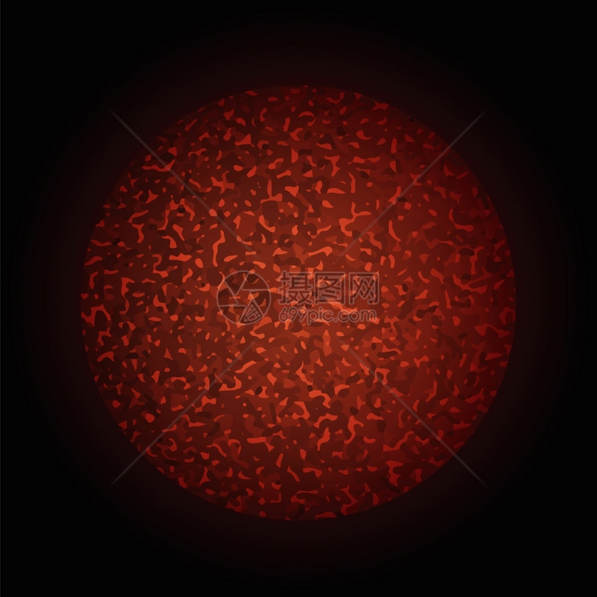 暗背景上带有抽象红球的暗背景图示图片